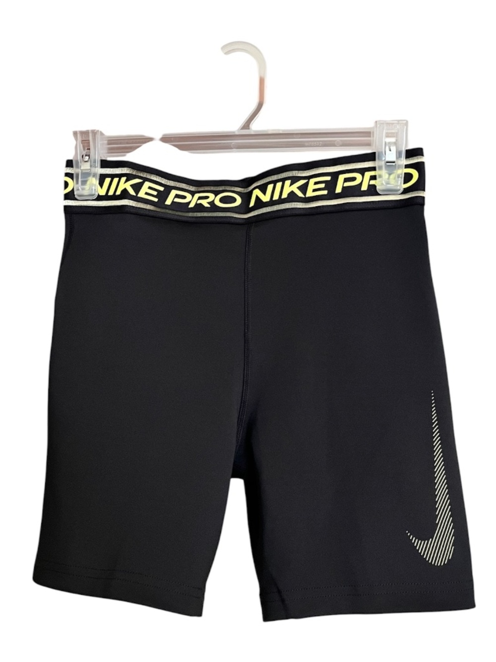 Nike Pro Black Big Girls’ Dri-Fit’ Athletic Training Shorts Sz-XL